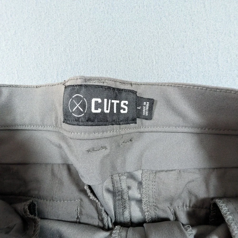 Cuts AO Jogger Pants‎ Mens Large Grey Technical Business Casual Trousers